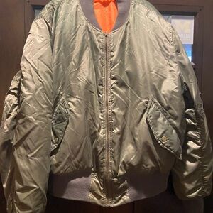 Olive Green Bomber Jacket UNISEX